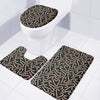 Christmas Candy Cane Pattern Print 3 Piece Bath Mat Set