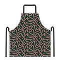 Christmas Candy Cane Pattern Print Apron