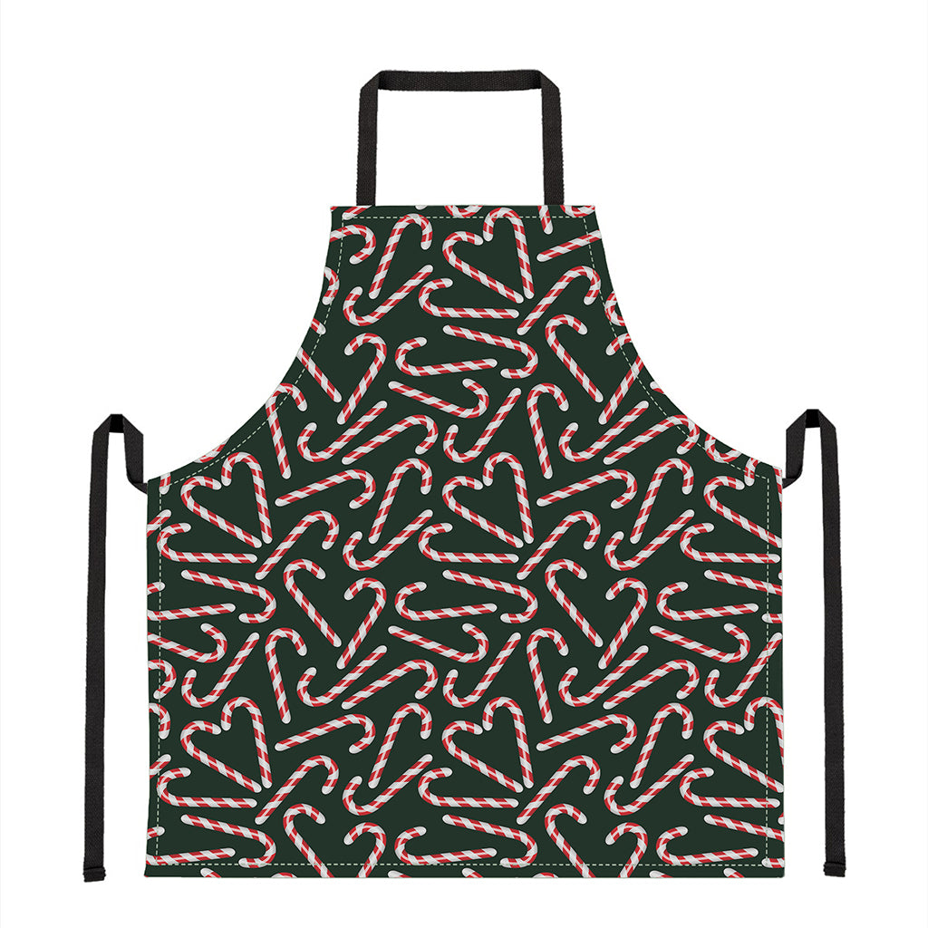 Christmas Candy Cane Pattern Print Apron