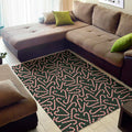 Christmas Candy Cane Pattern Print Floor Mat