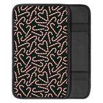 Christmas Candy Cane Pattern Print Car Center Console Cover