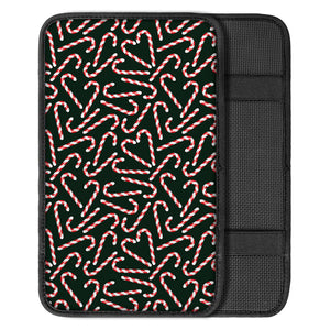 Christmas Candy Cane Pattern Print Car Center Console Cover