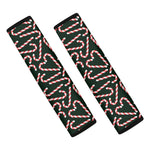 Christmas Candy Cane Pattern Print Car Seat Belt Covers