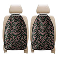 Christmas Candy Cane Pattern Print Car Seat Organizers