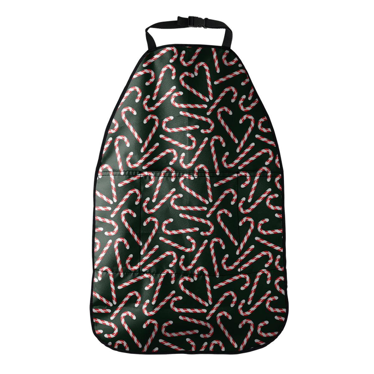Christmas Candy Cane Pattern Print Car Seat Organizers