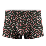 Christmas Candy Cane Pattern Print Men's Boxer Briefs