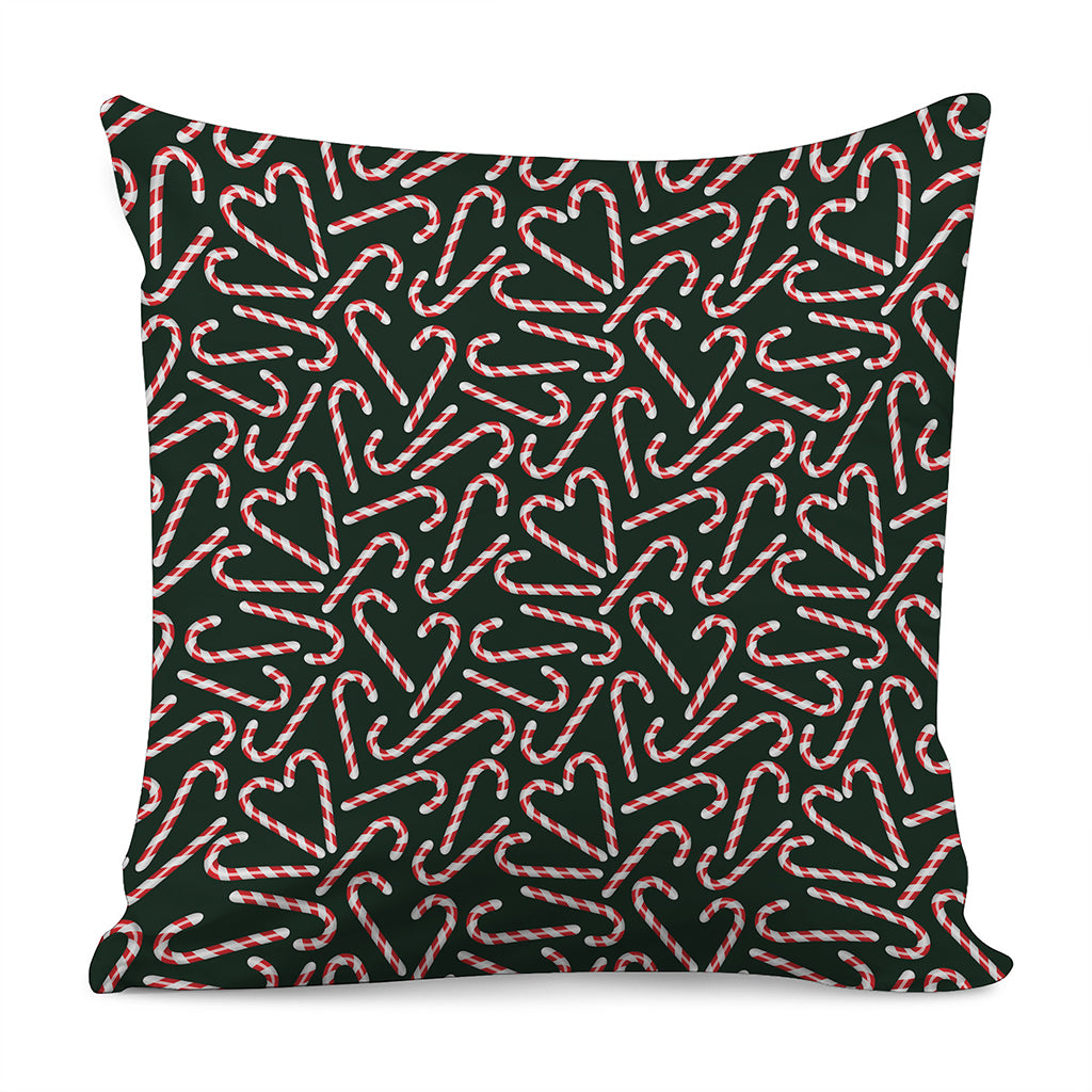 Christmas Candy Cane Pattern Print Pillow Cover