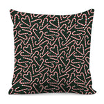 Christmas Candy Cane Pattern Print Pillow Cover