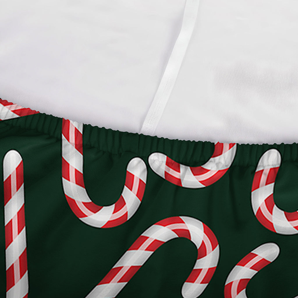 Christmas Candy Cane Pattern Print Sofa Cover
