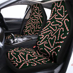 Christmas Candy Cane Pattern Print Universal Fit Car Seat Covers