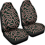 Christmas Candy Cane Pattern Print Universal Fit Car Seat Covers