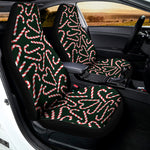 Christmas Candy Cane Pattern Print Universal Fit Car Seat Covers