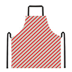 Christmas Candy Cane Stripe Print Apron