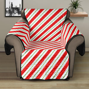 Christmas Candy Cane Stripe Print Recliner Protector