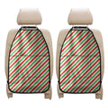 Christmas Candy Cane Striped Print Car Seat Organizers