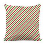 Christmas Candy Cane Striped Print Pillow Cover