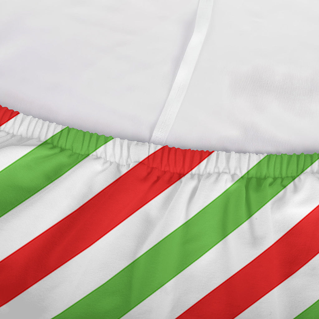 Christmas Candy Cane Striped Print Sofa Cover