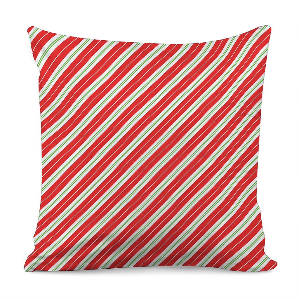 Christmas Candy Cane Stripes Print Pillow Cover