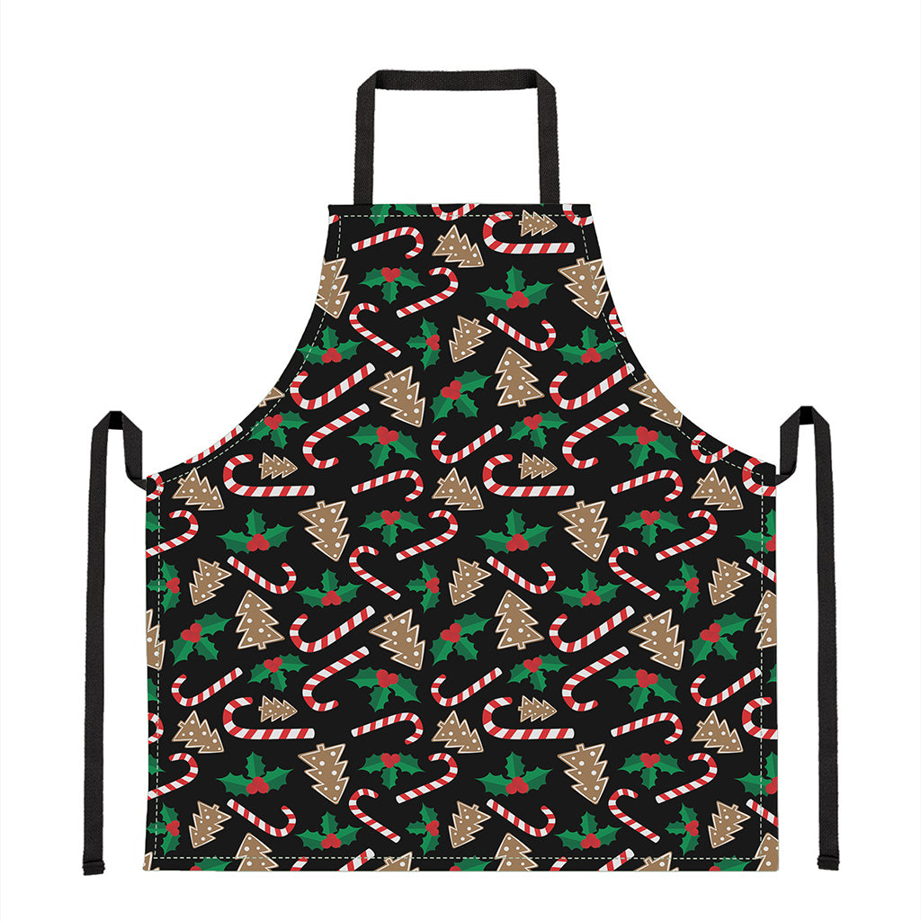 Christmas Cookie And Candy Pattern Print Apron