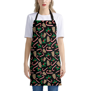 Christmas Cookie And Candy Pattern Print Apron