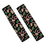 Christmas Cookie And Candy Pattern Print Car Seat Belt Covers