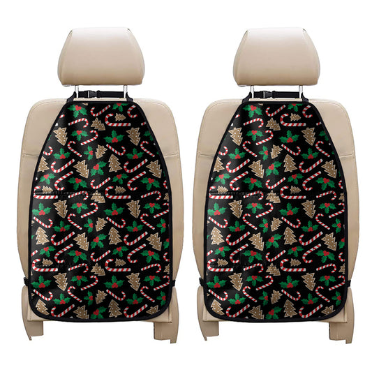 Christmas Cookie And Candy Pattern Print Car Seat Organizers