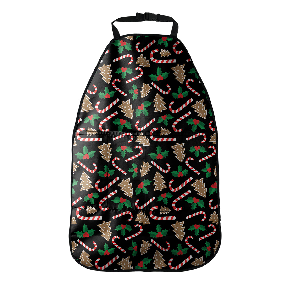 Christmas Cookie And Candy Pattern Print Car Seat Organizers