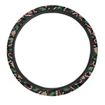 Christmas Cookie And Candy Pattern Print Car Steering Wheel Cover