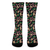 Christmas Cookie And Candy Pattern Print Crew Socks