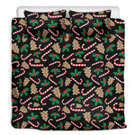 Christmas Cookie And Candy Pattern Print Duvet Cover Bedding Set
