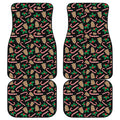 Christmas Cookie And Candy Pattern Print Front and Back Car Floor Mats