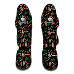 Christmas Cookie And Candy Pattern Print Muay Thai Shin Guard