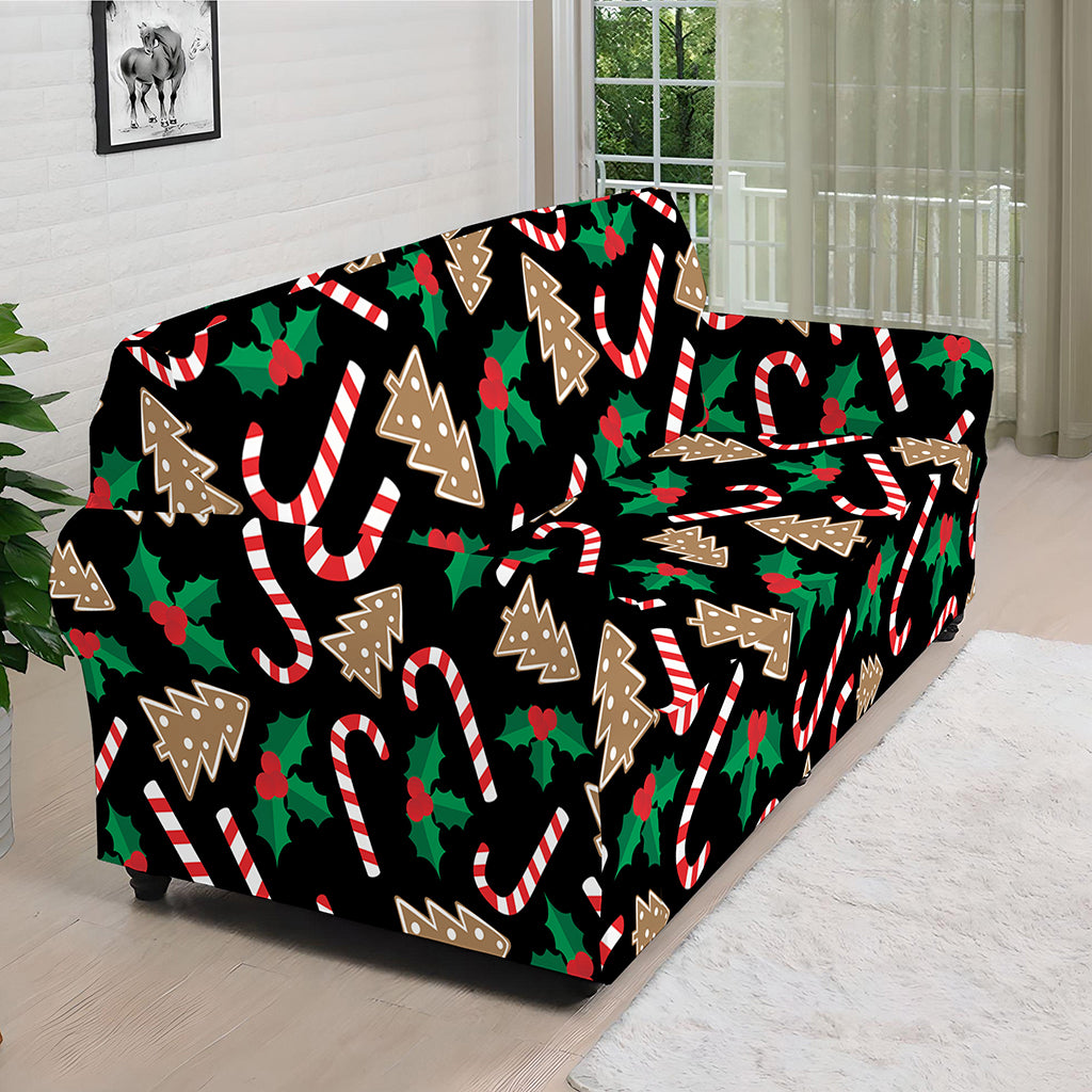 Christmas Cookie And Candy Pattern Print Sofa Cover