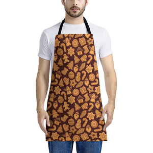 Christmas Cookies Pattern Print Apron