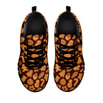 Christmas Cookies Pattern Print Black Sneakers