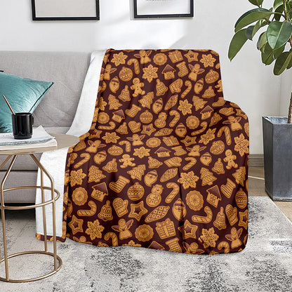 Christmas Cookies Pattern Print Blanket