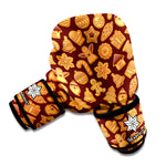 Christmas Cookies Pattern Print Boxing Gloves