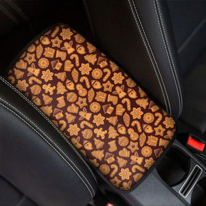 Christmas Cookies Pattern Print Car Center Console Cover