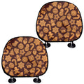 Christmas Cookies Pattern Print Car Headrest Covers