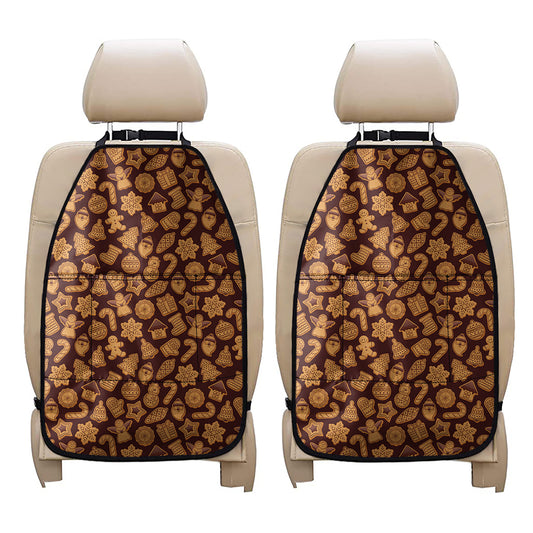 Christmas Cookies Pattern Print Car Seat Organizers