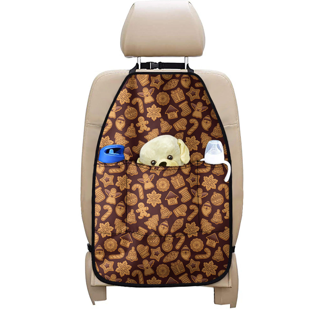 Christmas Cookies Pattern Print Car Seat Organizers