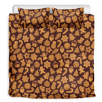 Christmas Cookies Pattern Print Duvet Cover Bedding Set