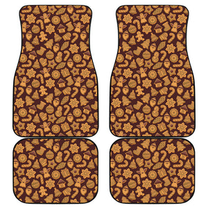 Christmas Cookies Pattern Print Front and Back Car Floor Mats