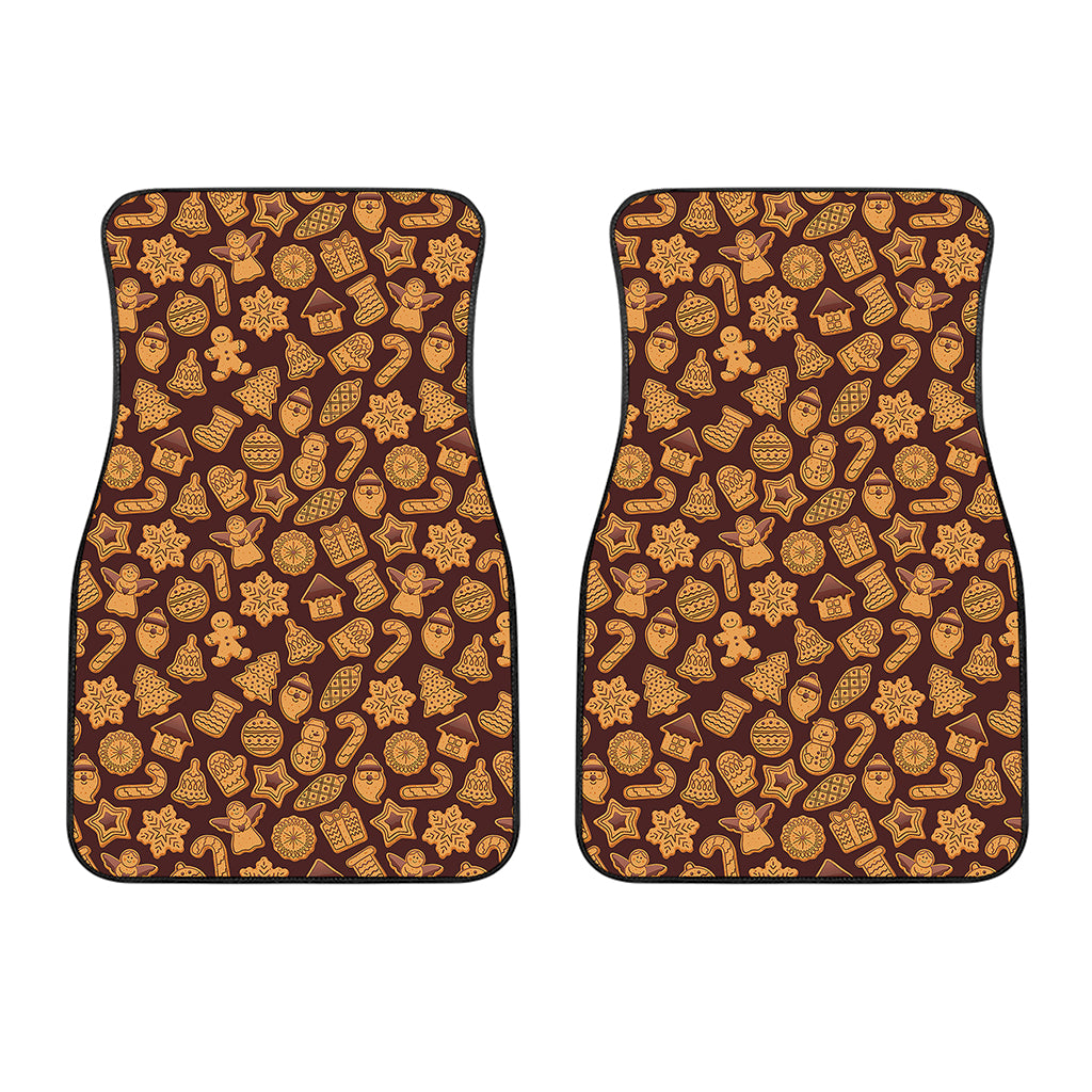 Christmas Cookies Pattern Print Front Car Floor Mats
