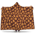 Christmas Cookies Pattern Print Hooded Blanket