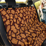 Christmas Cookies Pattern Print Pet Car Back Seat Cover