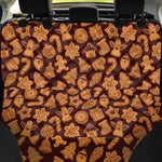 Christmas Cookies Pattern Print Pet Car Back Seat Cover