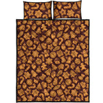 Christmas Cookies Pattern Print Quilt Bed Set