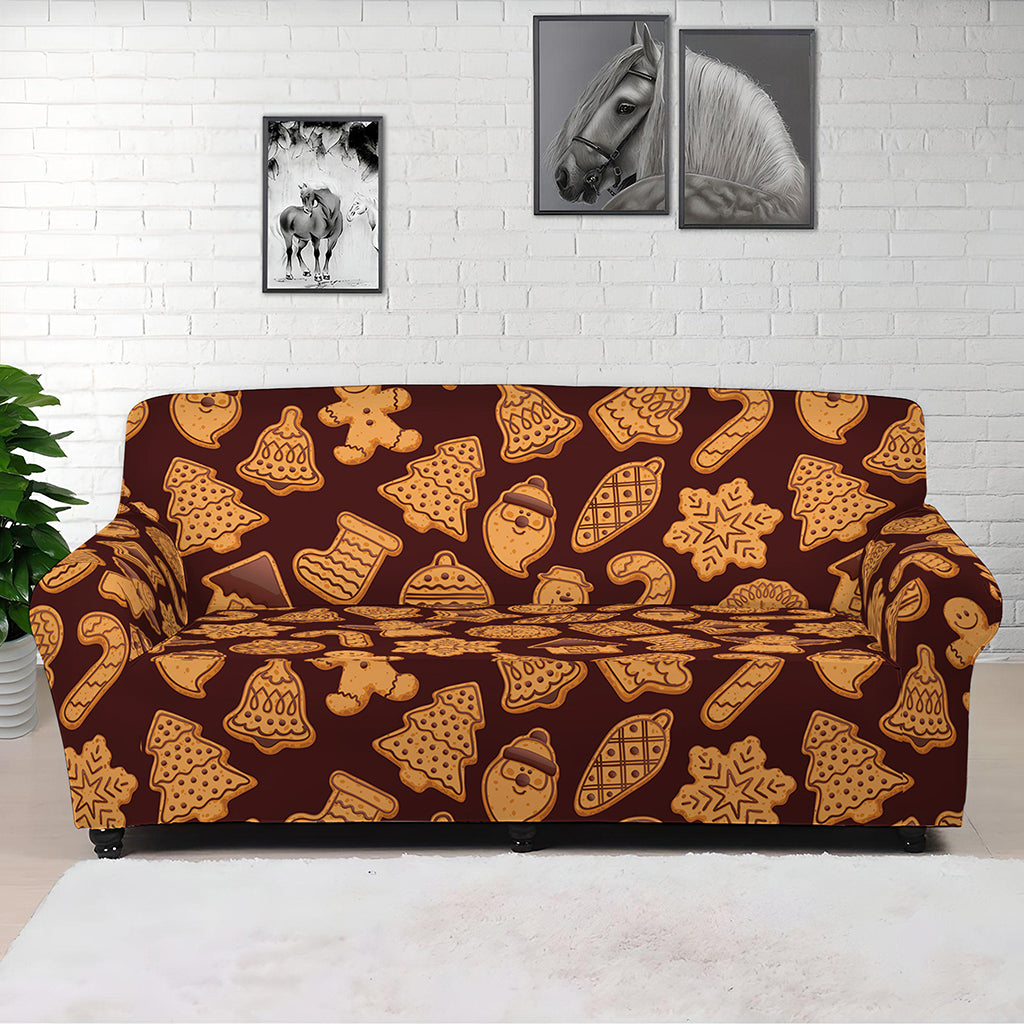 Christmas Cookies Pattern Print Sofa Cover