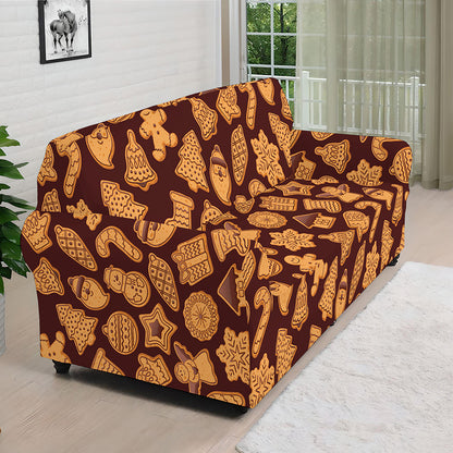Christmas Cookies Pattern Print Sofa Cover